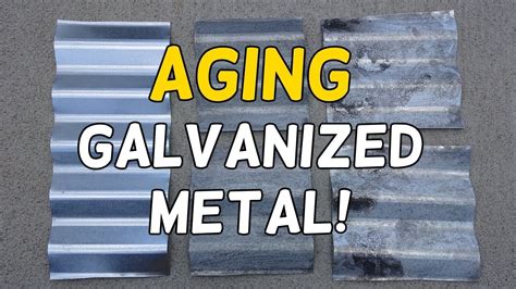 aging sheet metal|how to age metal youtube.